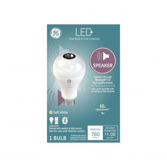 b75e84d46b7cb4249edff2f314c6a2dc14e74ba2 GE LED+ Speaker Bulb