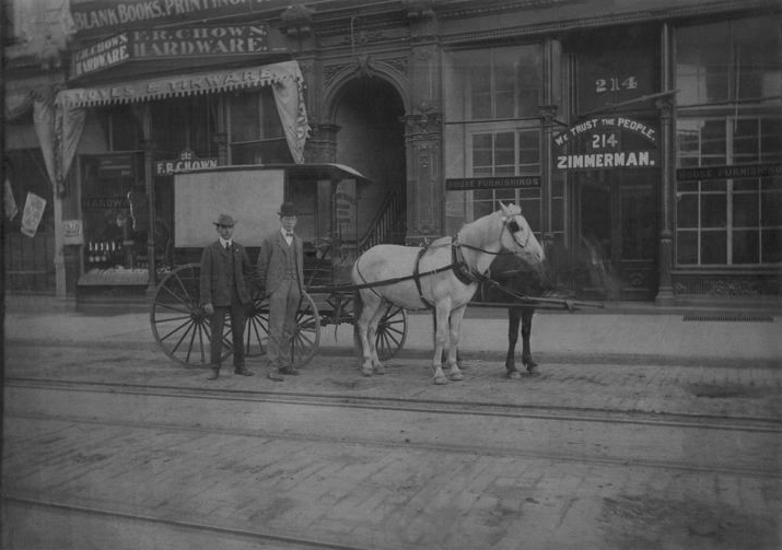 Family Fuels Chown Hardware Success 1 F.R. Chown opened the first Chown Hardware store near the Portland riverfront in 1879.