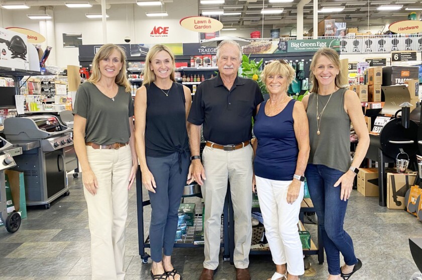 Griffin Ace Hardware Combines Expert Knowledge with Family Touch 1 Shannon Carney, Kelly Hollingsworth, Bill Griffin, Sharon Griffin and Stacey Jess are the family owners behind Griffin Ace Hardware.