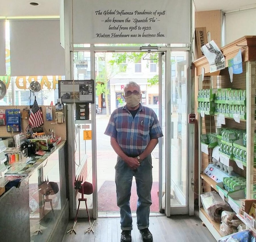 Watson Hardware Has Been One-Stop Shop for Over 100 Years 1 Jerry Anderson owns Century Club retailer Watson Hardware, which is going through its second global pandemic. Photo credit: Zachary Srnis, The Morning Journal.