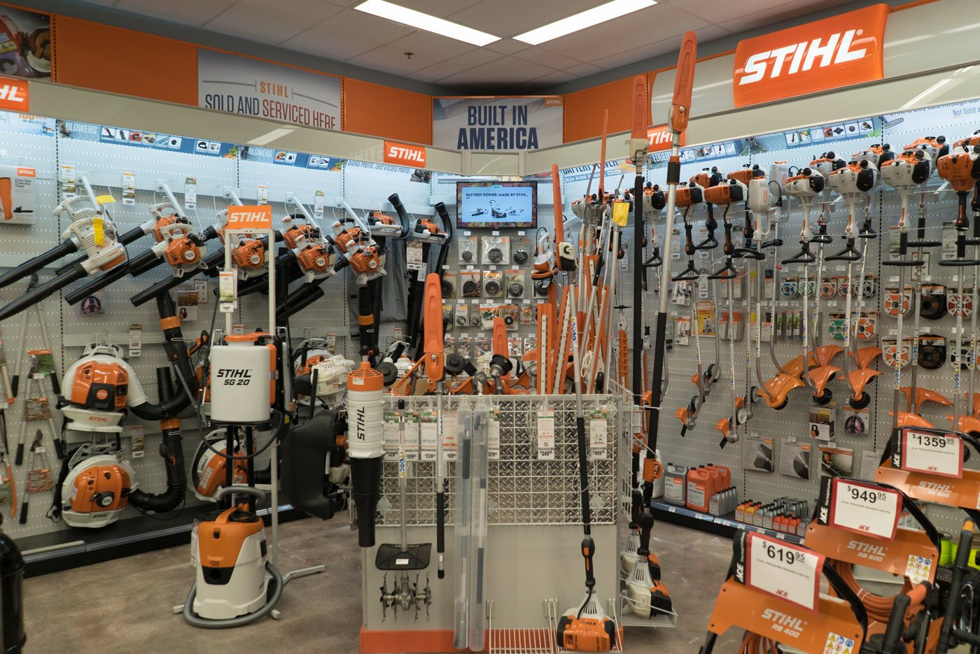 Best New Store Under 20,000 sq. ft. — University Ace Hardware 6 What used to be the photo department at Walgreens has been transformed into sales and service for Stihl outdoor power equipment.