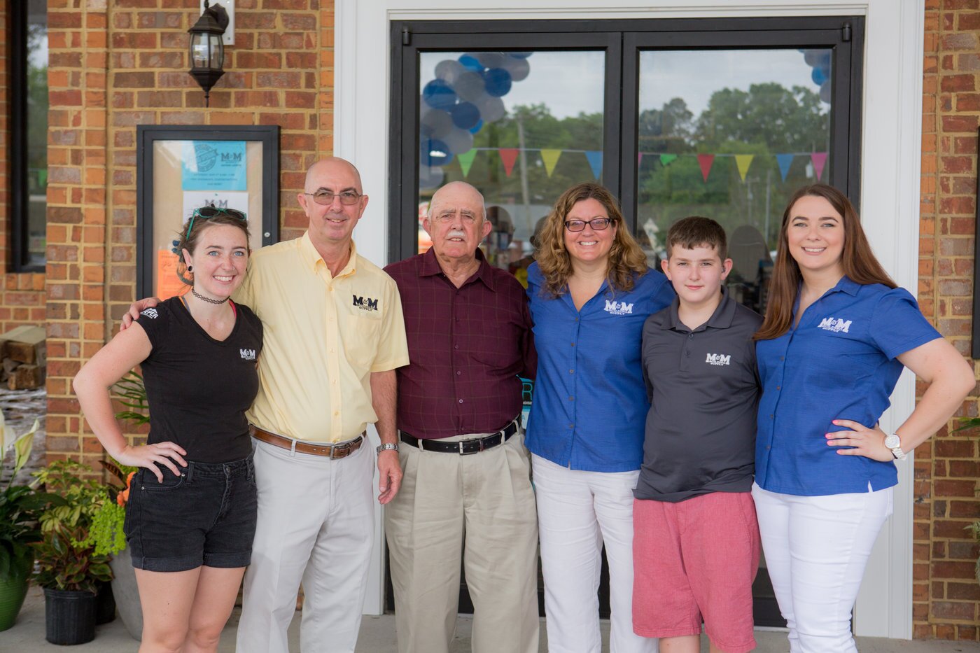 Opening A New Store That Stands Out 10 Family members involved in the business include l to r: Morgan Hudgins, Sterling Hudgins, Grady Hudgins, Kathryn Tatterson, Ray Hudgins and Madeline Hudgins.