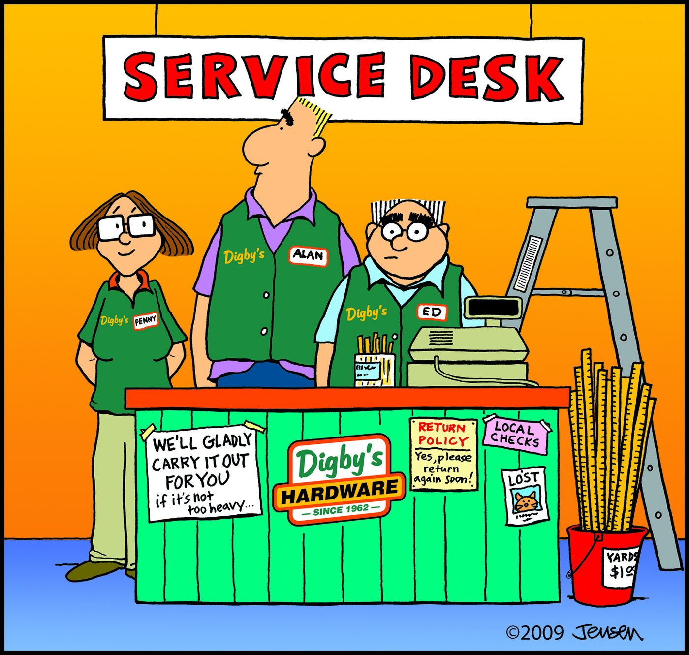  Shown above is the first sketch of the Digby’s characters in pencil; below shows how it looks in the end after being further developed and colored digitally.