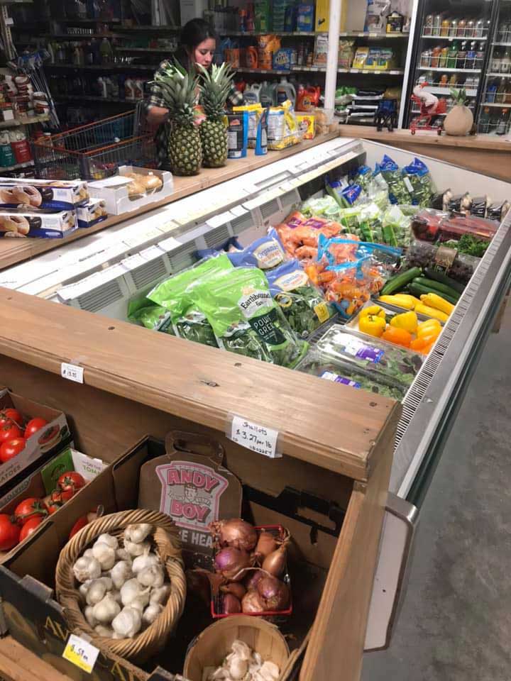 Making sure the store is stocked with fresh produce, meat and toilet paper requires long hours and lots of dedication, but ToshCo never lets the community down. The staff pulls phone and email orders long after the store closes and delivers to people in quarantine.