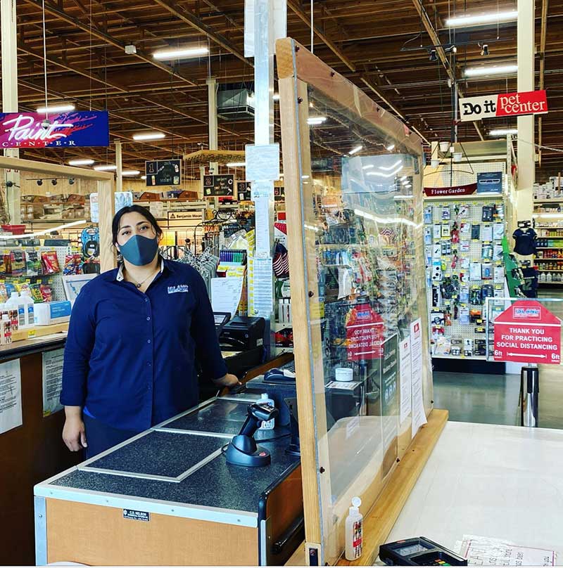 Beacon Award for Community Service — Island Home Center & Lumber – Vashon, Wash. 5 Plexiglass shields were installed early on to keep employees and customers safe.