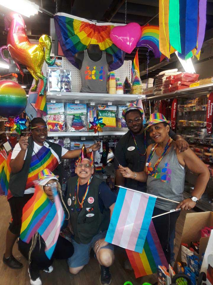 Striving Toward a More Diverse and Inclusive Industry 2 A Few Cool Hardware Store employees get ready for Pride Week at Logan Hardware. The store is located along the annual DC Pride Parade route.