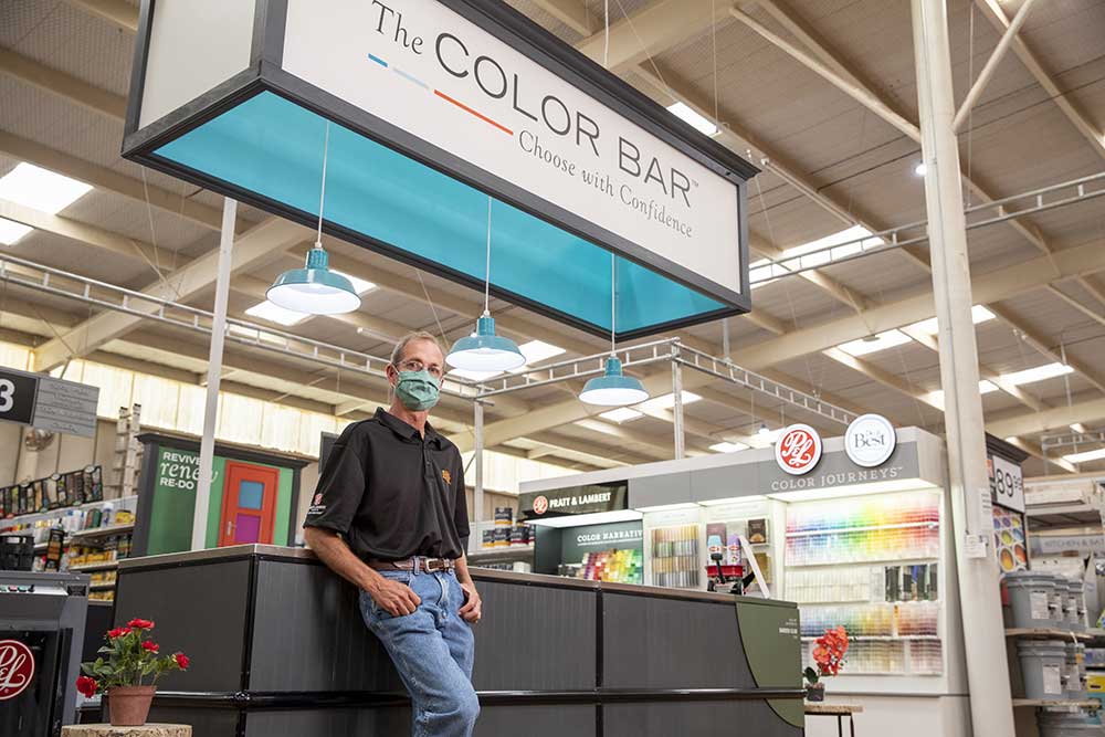 Joe Burks says a complete remodel in 2018 has made his store better equipped to serve the community during a pandemic.