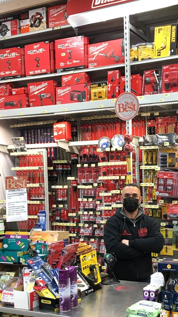 Owner Walid “Wally” Abulawi is excited about the potential for the store, which merchandises hand and power tools behind the checkout counter.