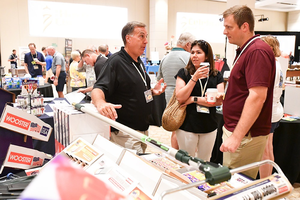 Retail attendees have a chance for one-on-one dialogue with vendors.