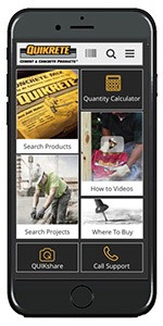 QUIKRETE® Mobile App 1 f63fe07f3629e7d8d0a676feed4ff98ff654cc70 QUIKRETE® Mobile App