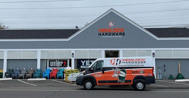 Best Practices for Delivery Service 2 Hemlock Hardware in Fairfield, Conn., promotes always next-day delivery service, with free delivery of grills.