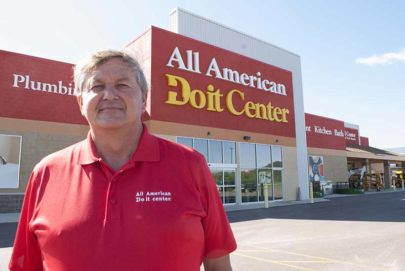 Brian Buswell, owner of All American Do it Center, has found success going into smaller markets that are underserved by home centers.