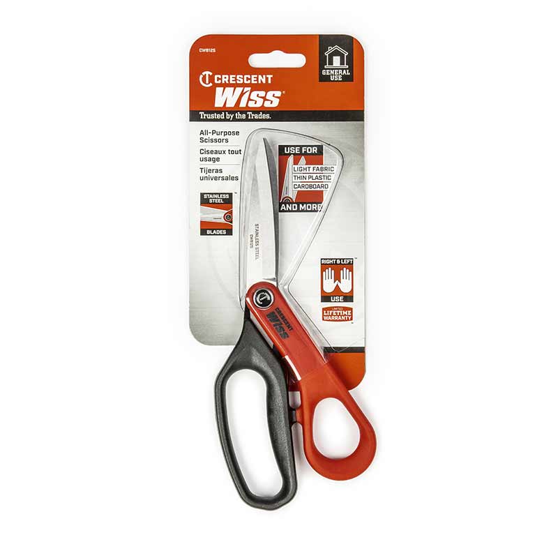 cf4f1aa17a384d63b4ad74284bd3a32b30adfbb4 8.5” All-Purpose Scissors / 11” High-Leverage Tradesmen Shears from Crescent Wiss®