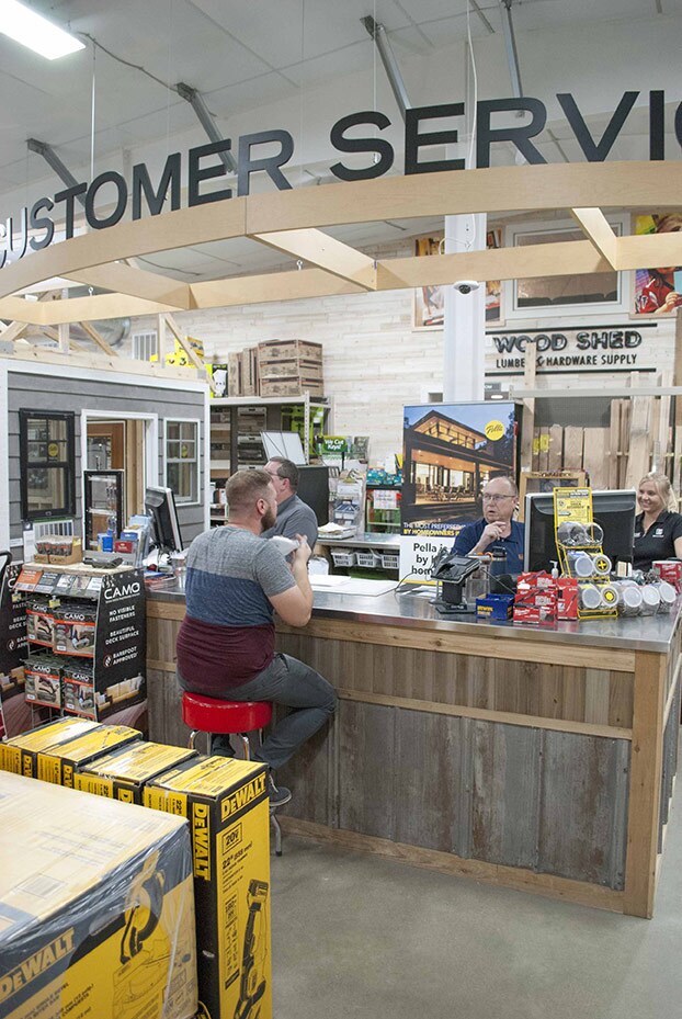 Beacon Award for Best New Store Under 20,000 sq. ft. — Wood Shed Lumber & Hardware Supply 6 The store focuses on delivering personalized service to pro and DIY customers.