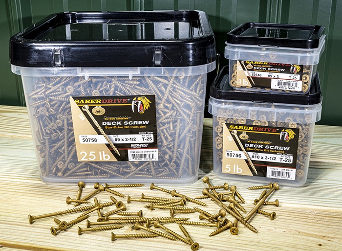 SaberDrive Deck Screw Midwest Fastener 3 SaberdriveTanXL1500DeckScrewGroupShot 803470870 62546c7d77798 SaberDrive Deck Screw Midwest Fastener