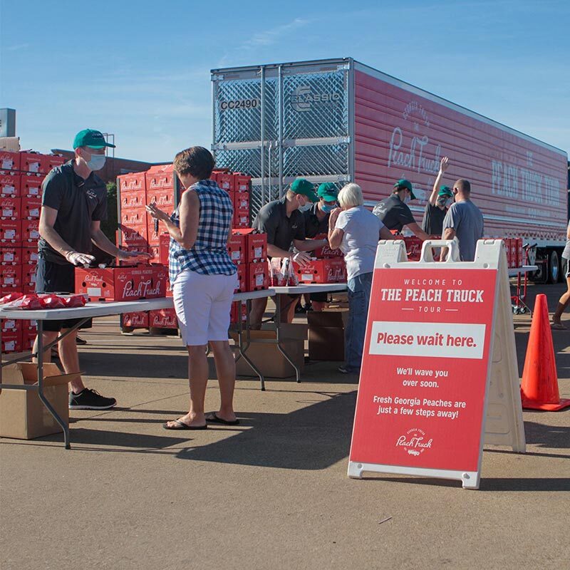 Creative Ideas For Non-Traditional Revenue 1 Brownsburg Ace Hardware in Indiana is a stop on the Peach Truck Tour.