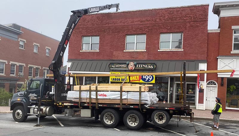 LaValley Building Supply — Retail Beacon Award 3 They utilize a fleet of delivery vehicles, some of which offer specialty services such as cable cranes.