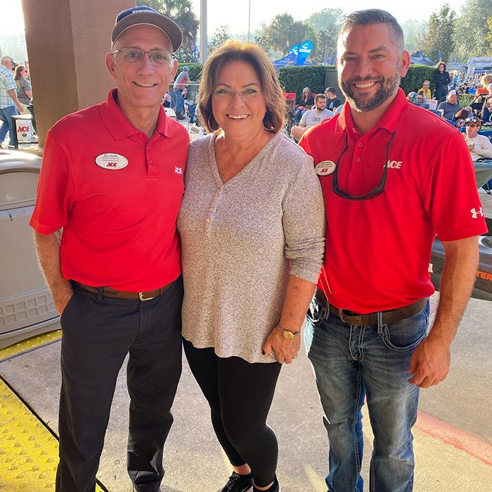 Bill and Debbie Hagan and their son Jacob are carrying on the tradition of service started by Bill’s parents.