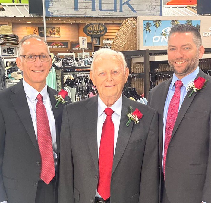 Bill, Don and Jacob Hagan represent three generations of family leadership.