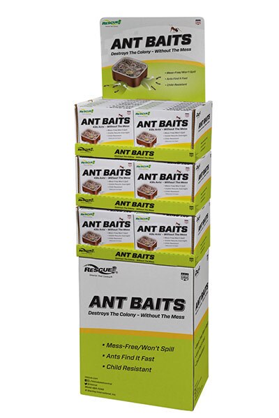 Rescue! Ant Baits 3 Rescue! new floor-standing end cap.