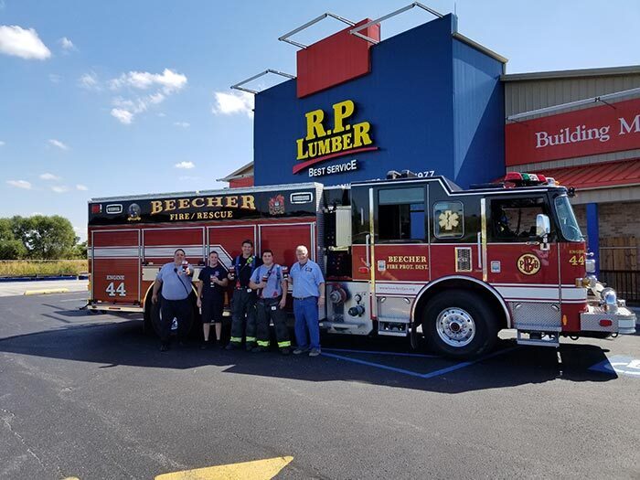 In all communities where R.P. Lumber has stores, it invests in local organizations such as law enforcement and first responders.