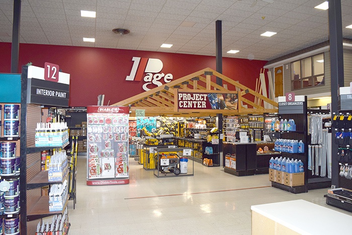 Page Lumber Becomes 1,000th Member of the Century Club 6 Page Lumber’s tool corral houses several major power tool brands and related accessories. When the store was reset in 2011, Page Lumber’s distributor, Orgill, assisted in the design and merchandising of the tool corral.