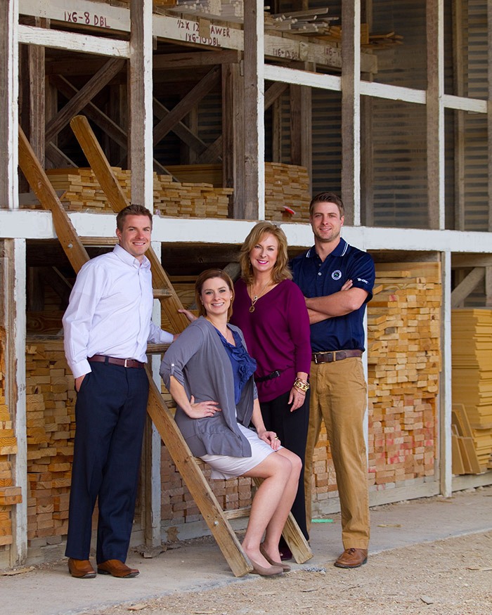 Being Present For More Than 100 Years 1 Woodson Lumber is a fourth-generation Century Club member, and the company’s stockholders include, from left: Stu Chapman, Kate Borroni, Ann Chapman and Philip Chapman.