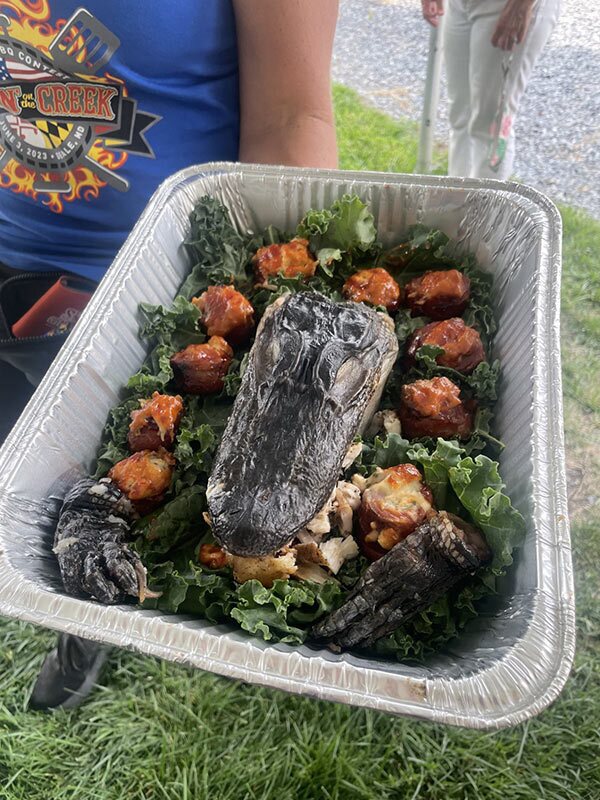 Grilling Tradition Sizzles Into Community Staple 1 Grillers in the Smokin’ on the Creek BBQ competition can make entries in categories including beef, brisket, pork, ribs and other, which has included interesting entries such as alligator.
