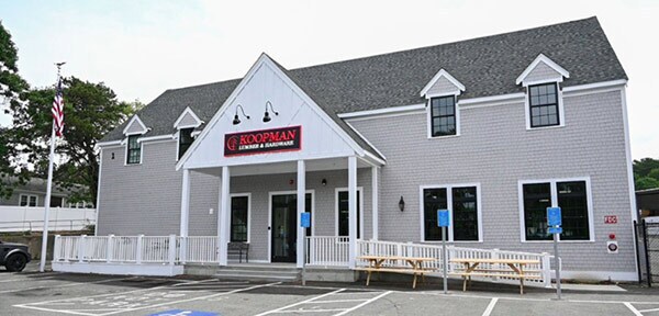 Koopman Lumber’s Dennis, Mass., location transformed an antique dealership into a modern hardware store, meeting the needs of contractors and homeowners while adhering to Cape Cod’s strict historical guidelines for design and development.
