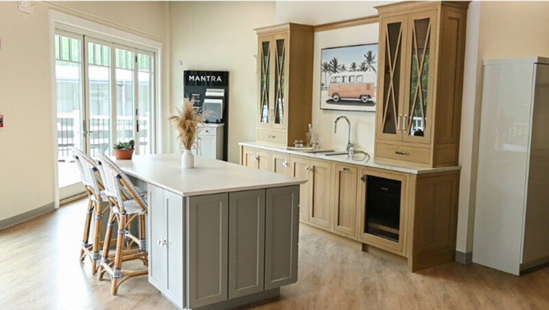 The state-of-the-art kitchen and bath displays at Koopman Lumber’s Dennis location attract both contractors and homeowners, offering a dynamic space for remodeling projects and significantly boosting foot traffic and ROI for these services.