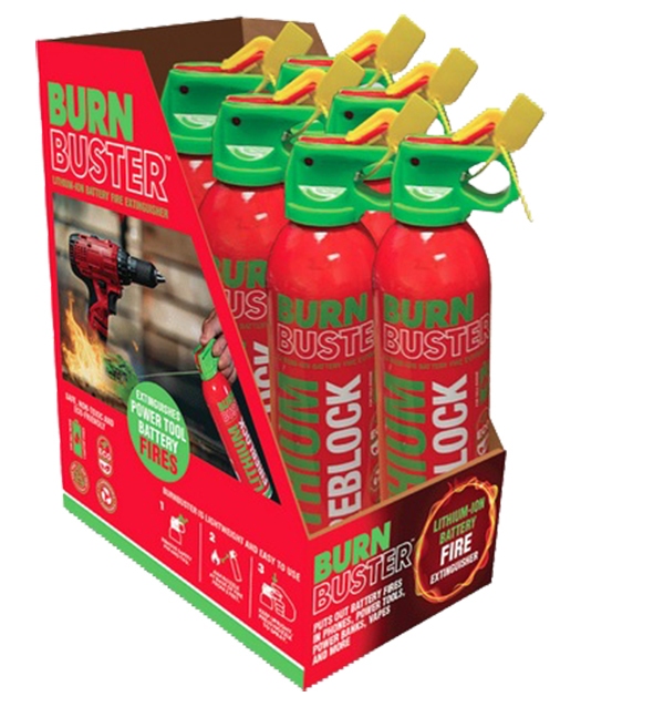 BurnBuster™ Lithium-Ion Fire Extinguisher 1 BurnBusterpackage 2889524828 68ed635d617b2 BurnBuster™ Lithium-Ion Fire Extinguisher