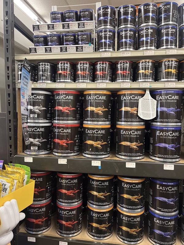 EasyCare paint anchors the core paint assortment at Pollock Pines True Value in Pollock Pines, Calif., where owner Dave Campbell positions the line on quality and value while supporting it with rotating endcaps and co-op promotions. 