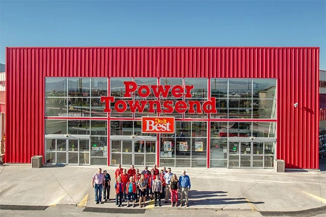 Shaped by the Current 2 With about 70 employees, Power Townsend reflects more than a century of growth. Its 70,000-square-foot facility and five-acre lumberyard support both builders and homeowners.