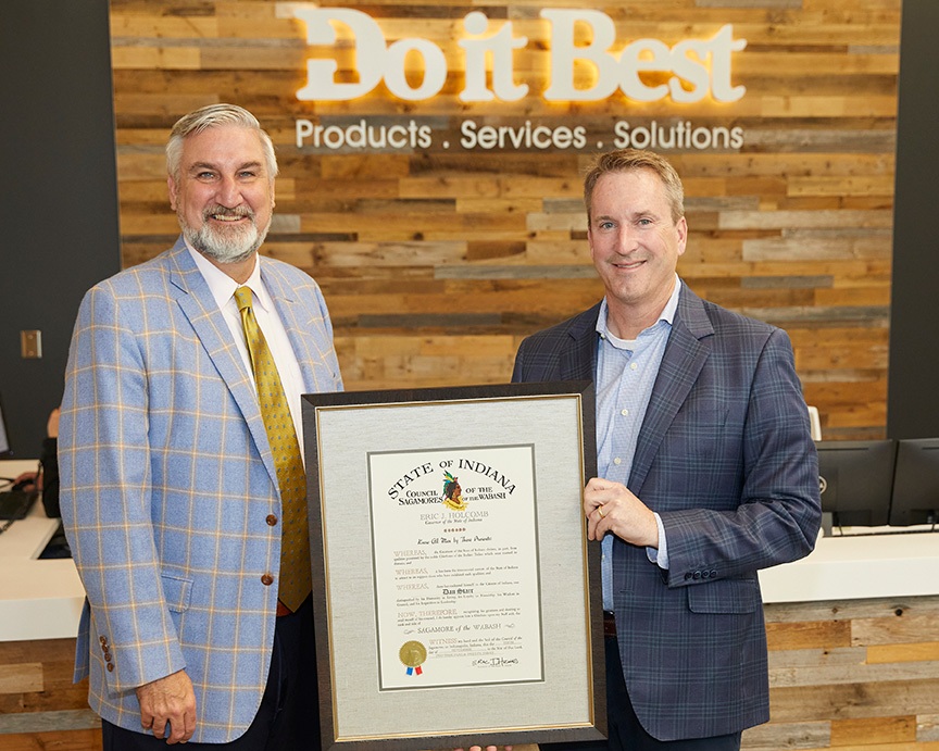 Dan Starr Do it Best’s Dan Starr Honored as Sagamore of the Wabash Recipient