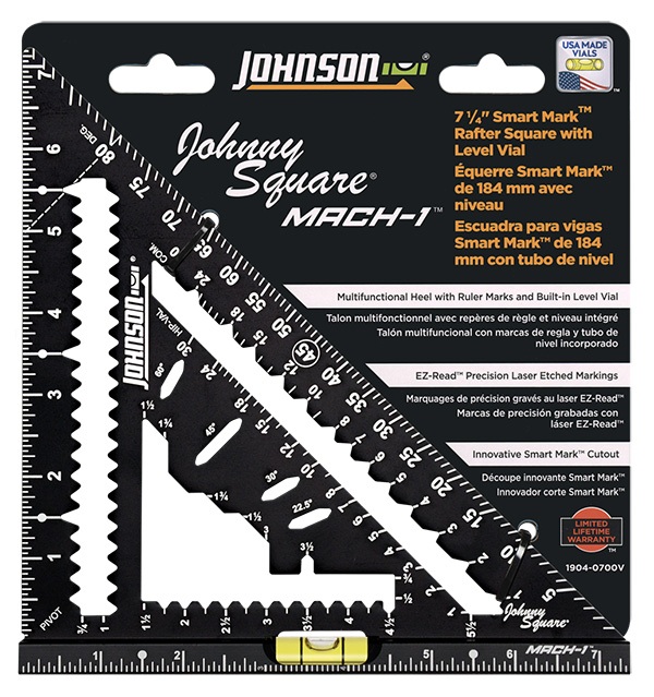 Johnson Level in packaging JOHNNY SQUARE® MACH-1™