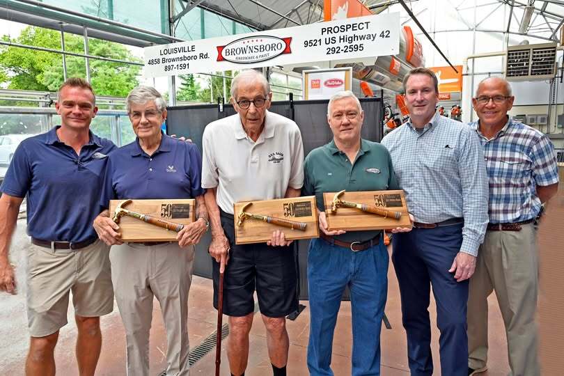 Three Louisville Legends Honored with Estwing Golden Hammer Awards 1 DiB Golden Hammer Three Louisville Legends Honored with Estwing Golden Hammer Awards