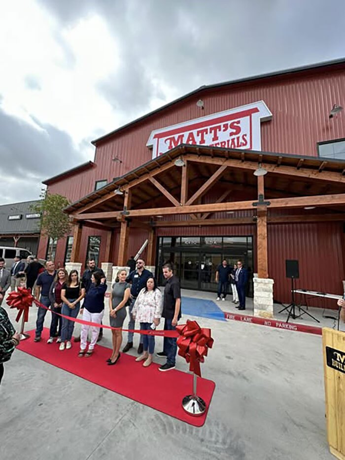 Rebuilding Stronger, Serving Bigger — Matt’s Building Materials Wins Beacon Award for Best New Store 3 B Matts Building Materials Ribbon Cutting Pfarr Rebuilding Stronger, Serving Bigger — Matt’s Building Materials Wins Beacon Award for Best New Store