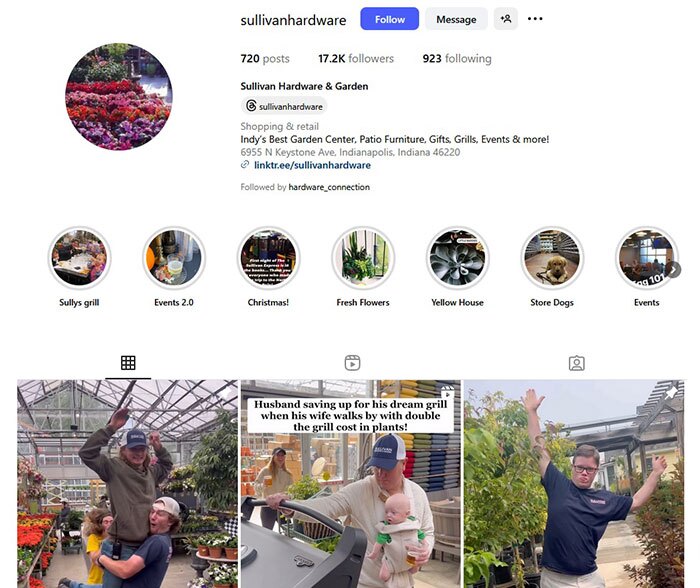 Short-Form Storytelling, Long-Term Loyalty — Sullivan Hardware & Garden Wins Digital Beacon Award for Digital Excellence 4 C Sullivan HG Insta Short-Form Storytelling, Long-Term Loyalty — Sullivan Hardware & Garden Wins Digital Beacon Award for Digital Excellence