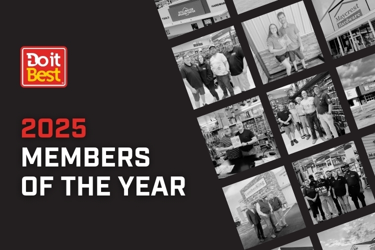 Do it Best has introduced a new recognition program to honor independent retailers across its co-op network, naming its first-ever Members of the Year for 2025.