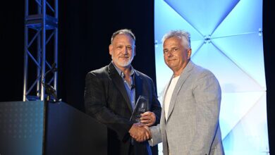 Peter Accepting award Legacy of Leadership & Service — Peter’s True Value Hardware Wins Retail Beacon Award 