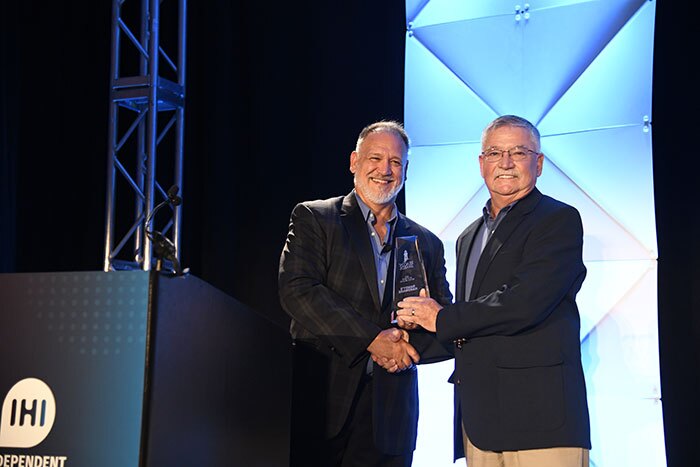 Randy Accepting Award Building Community, One Customer at a Time — Randy’s Do it Best Hardware Wins Retail Beacon Award