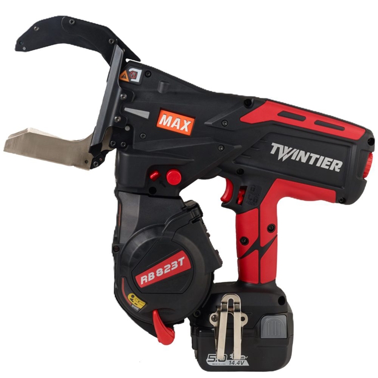 MAX USA TWINTIER® RB823T Rebar-Tying Tool 1 MAX USA TWINTIER Rebar Tying Tool MAX USA TWINTIER® RB823T Rebar-Tying Tool