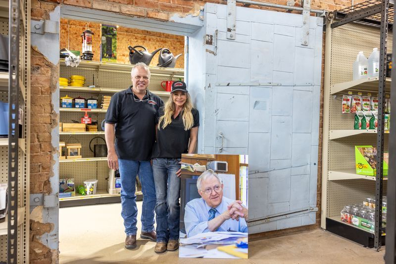 fire door and dad Small-Town Store, Big-Time Revitalization at Howard Walker’s True Value Hardware