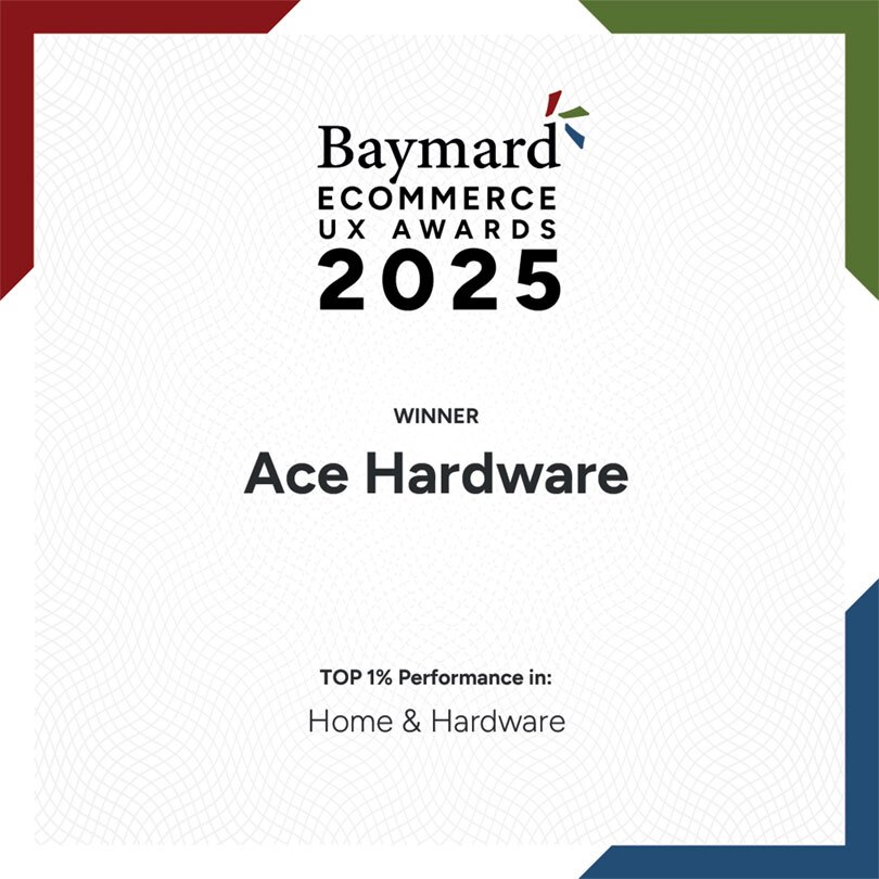 Ace Hardware Ranks Among Top Brands on Forbes 2026 Best Customer Service List 3 Ace UX award Ace Hardware Ranks Among Top Brands on Forbes 2026 Best Customer Service List