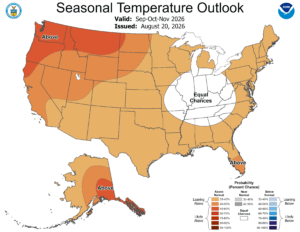 NOAA seasonal temp map Special Section: Winter Products Report